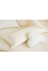 nobodinoz Long coussin VERA Eyelet Lace - Natural