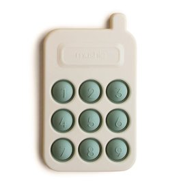 Mushie Téléphone à presser pop-it - Cambridge Blue
