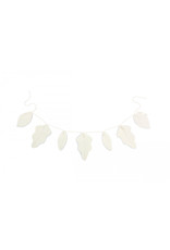 nobodinoz Lin français Guirlande de feuilles - Off white