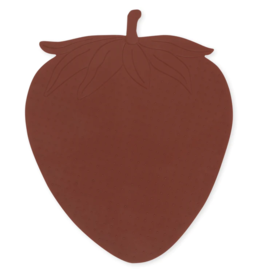 Konges Slojd Tapis de bain anti dérapant fraise rosewood