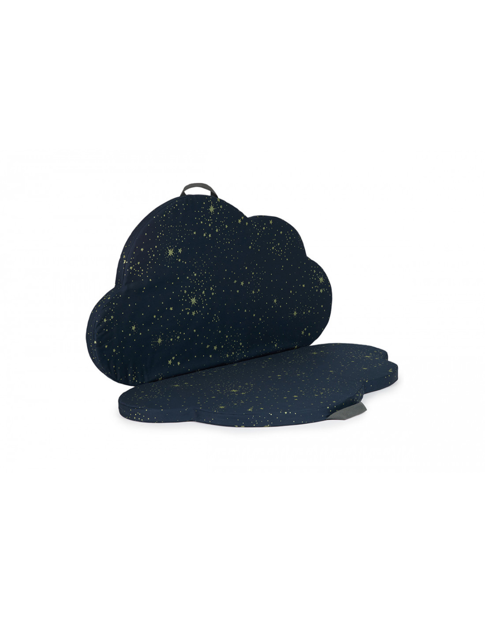 nobodinoz Matelas de sol pliable eco Cloud - gold stella /night blue