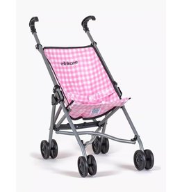 Minikane Poussette Vichy Rose et chassis noir