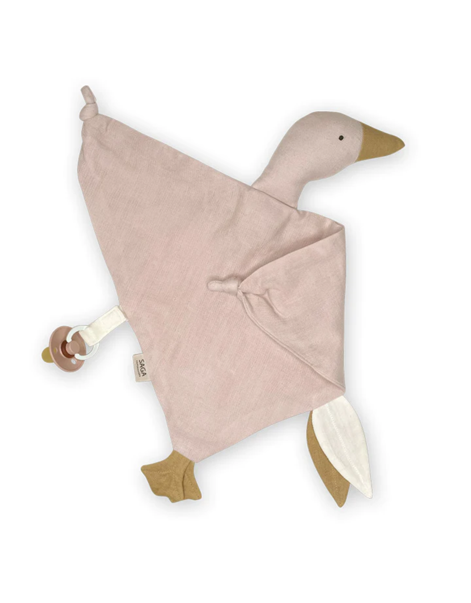 Doudou attache tétine - rose - Souris Verte