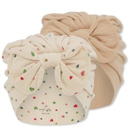 Konges Slojd Lot de 2 bonnets Chleo BAMBI - Multi Hearts