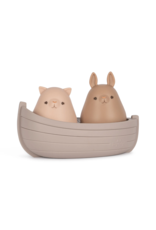 Konges Slojd Jouets bateau en silicone - Lilac mix