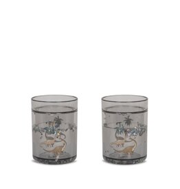 Konges Slojd Lot de 2 gobelets à paillettes - dino