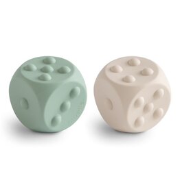 Mushie Dé - Jouet en silicone - cambridge blue / shifting sand