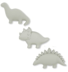 Konges Slojd Lot de 3 moules en silicone - Dino