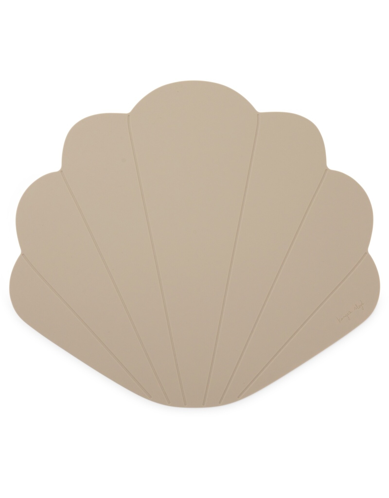 Konges Slojd Set de table coquillage en silicone - Shell