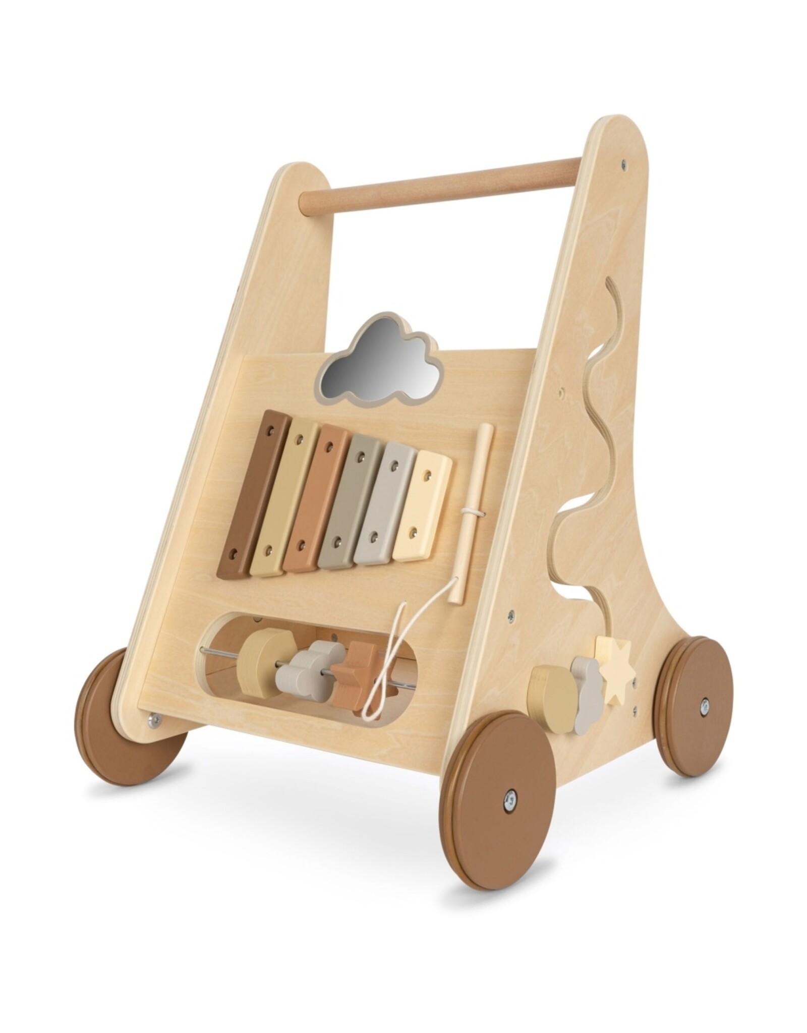 Chariot de marche multi-activités bois