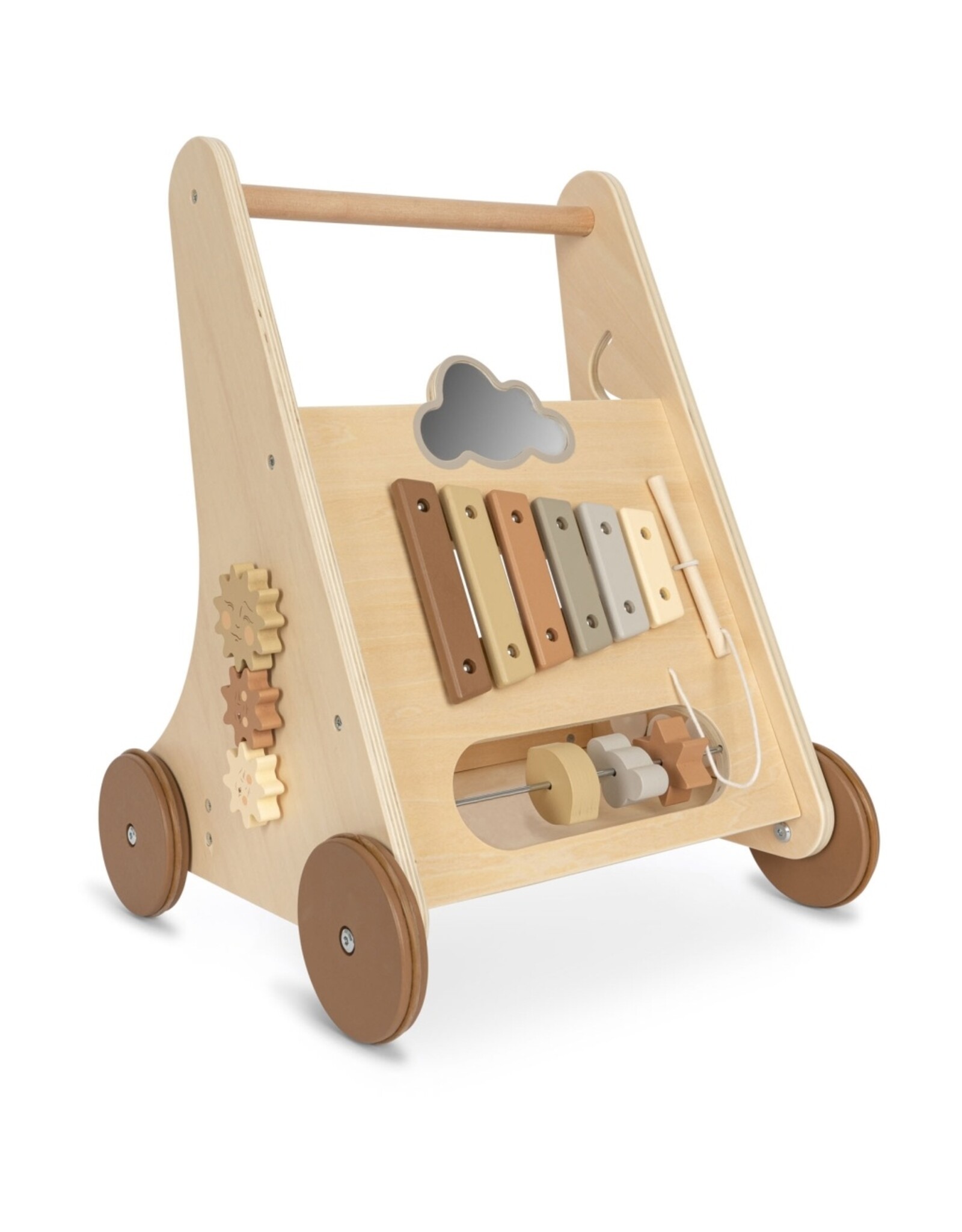 Chariot de marche multi-activités bois