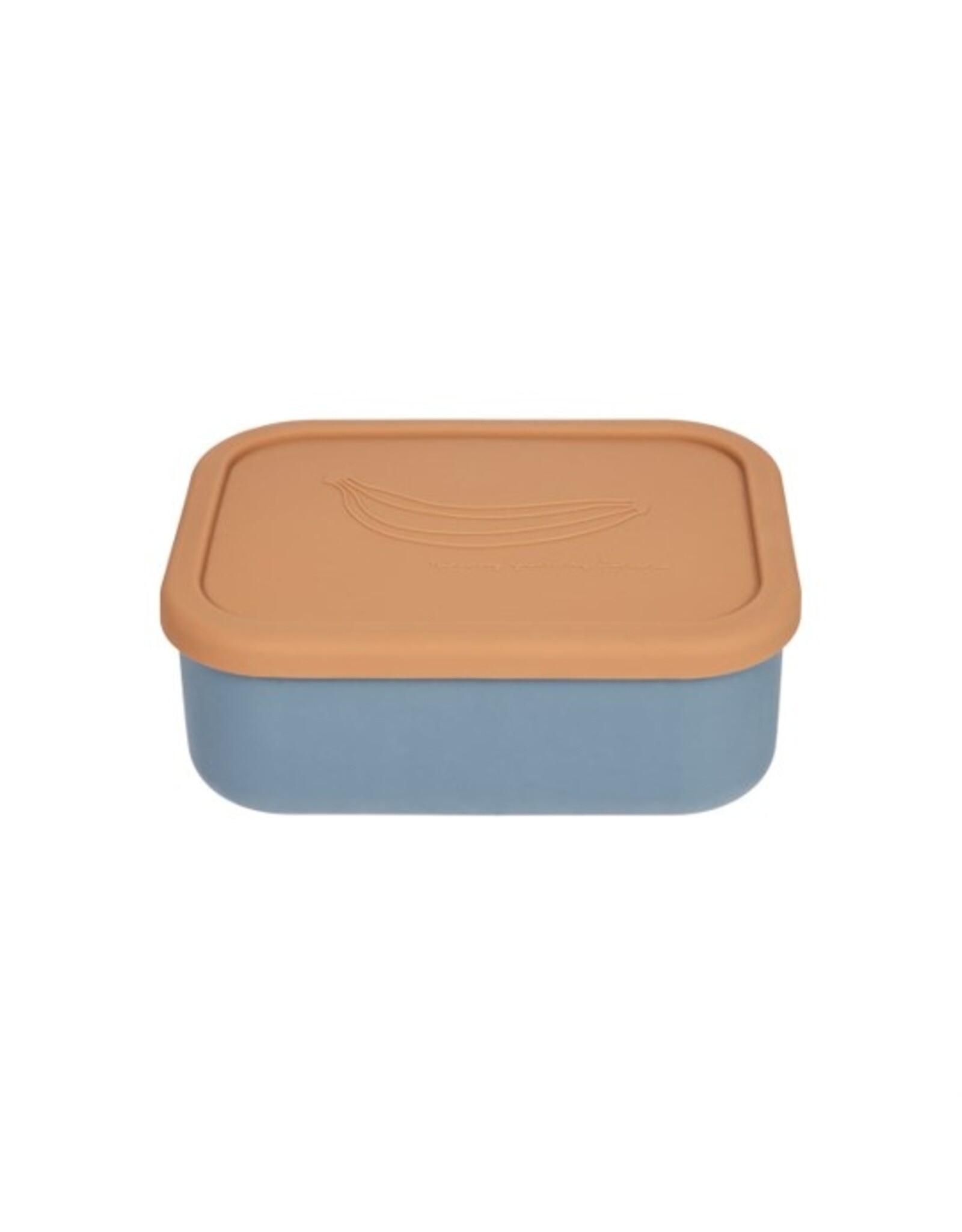 OYOY Lunch box Yummy - Fudge/blue - large
