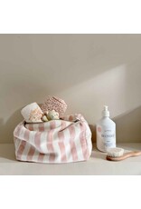 Rose in april Trousse de toilette VIC - Rayée light pink