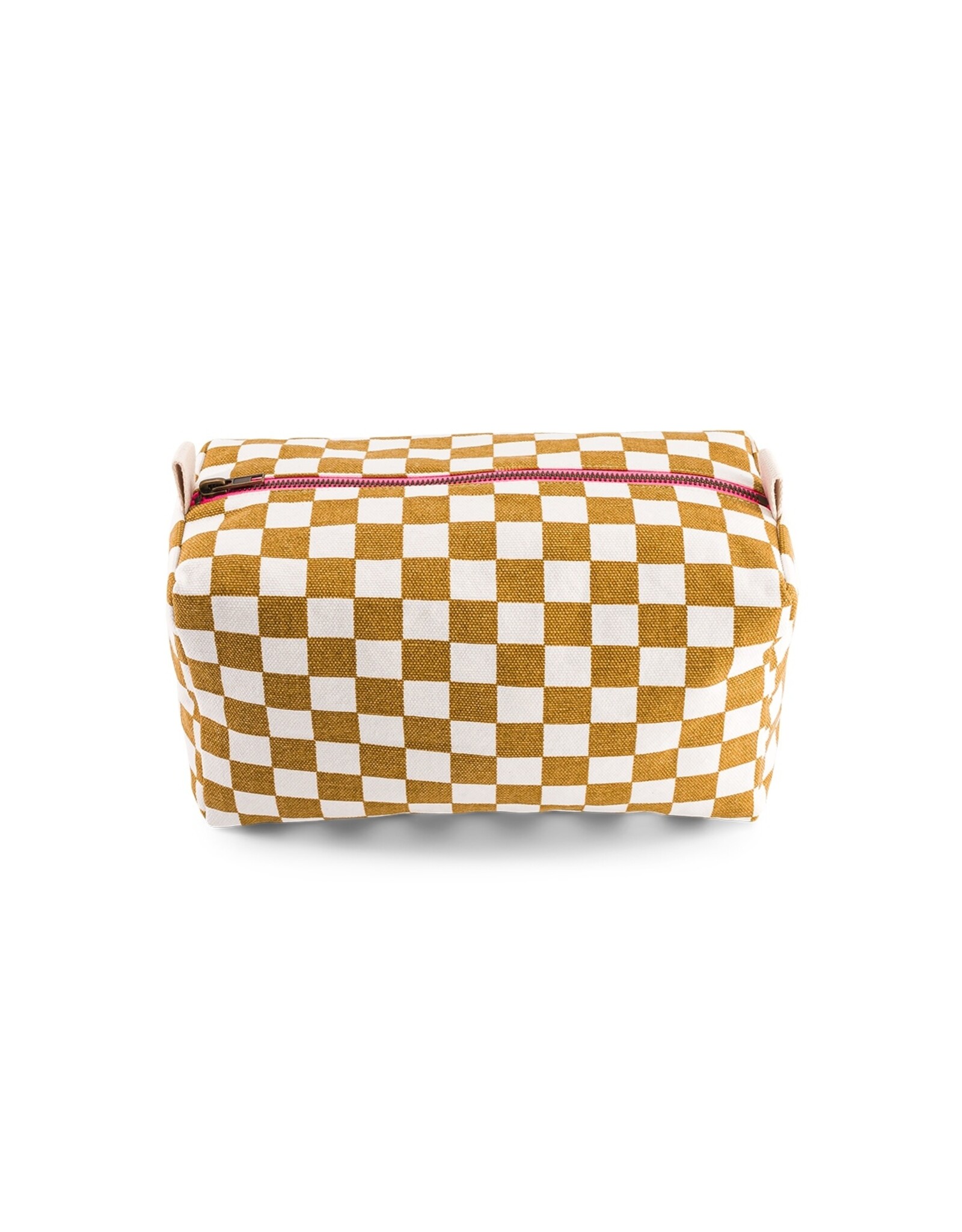 Rose in april Trousse de toilette VIC - Damier caramel