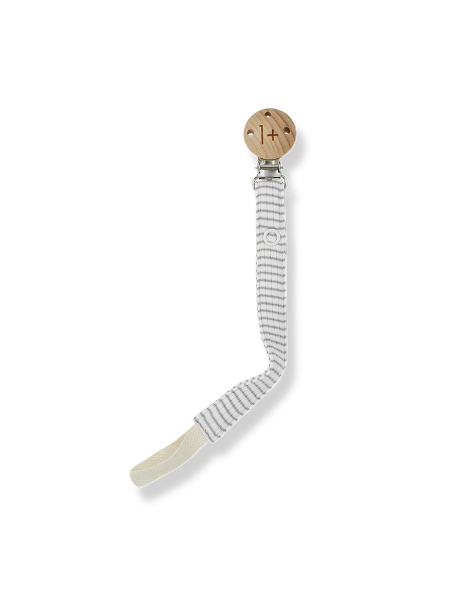 1+in the family Pacifier clip - smoky- ivory