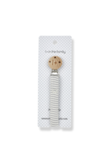 1+in the family Pacifier clip - smoky- ivory