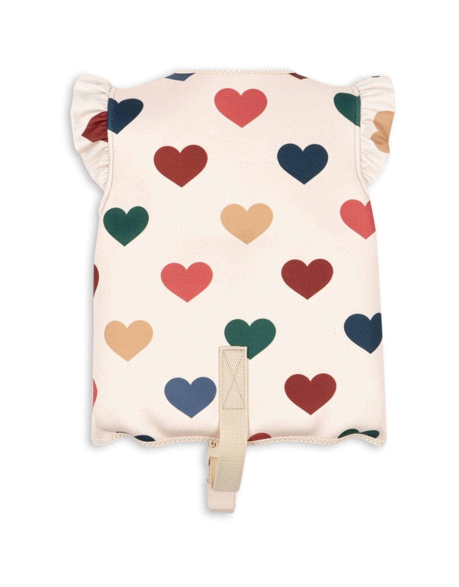 Konges Slojd Gilet de sauvetage avec volants - Coeur multicolor