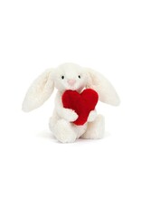 Jellycat Red heart bashful bunny small