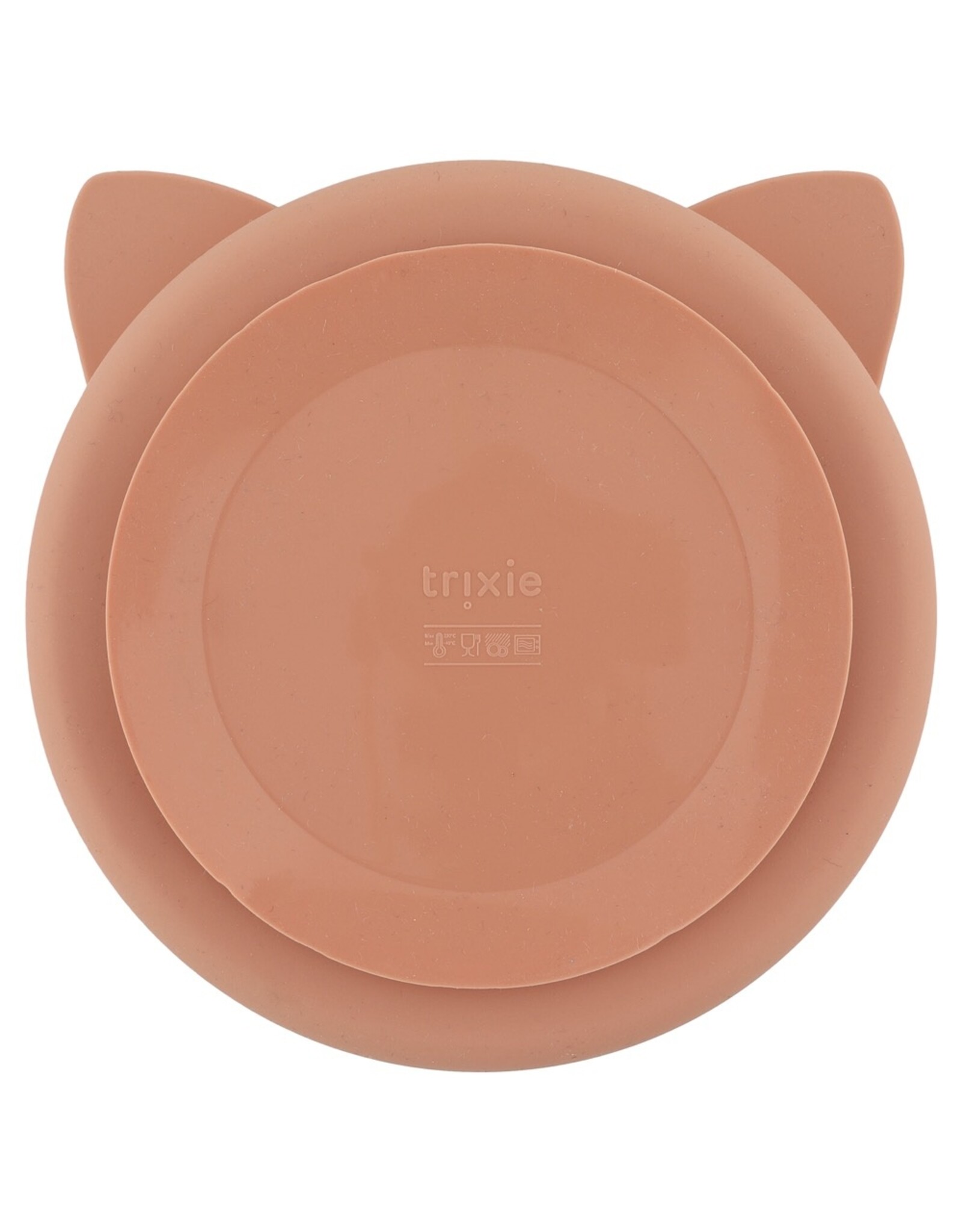 Trixie Assiette avec ventouse en silicone et  compartiments - Mrs Cat