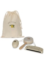 Konges Slojd Set d'instruments de musique en bois - lemon