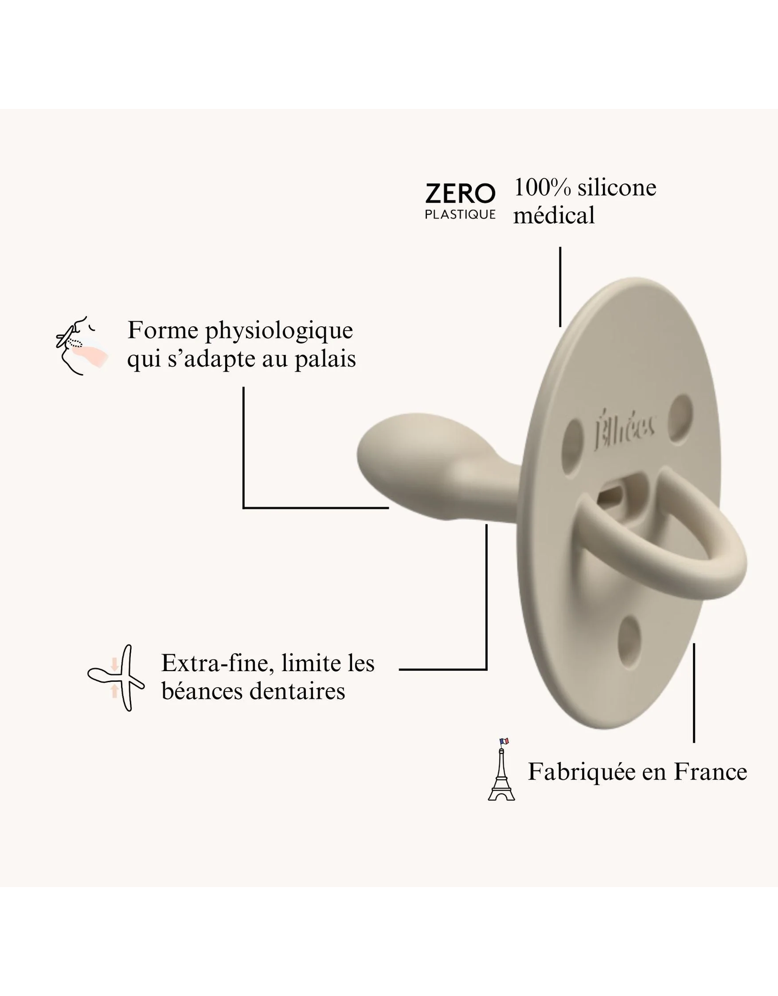 Elhee Tétine ChooChoo - sand