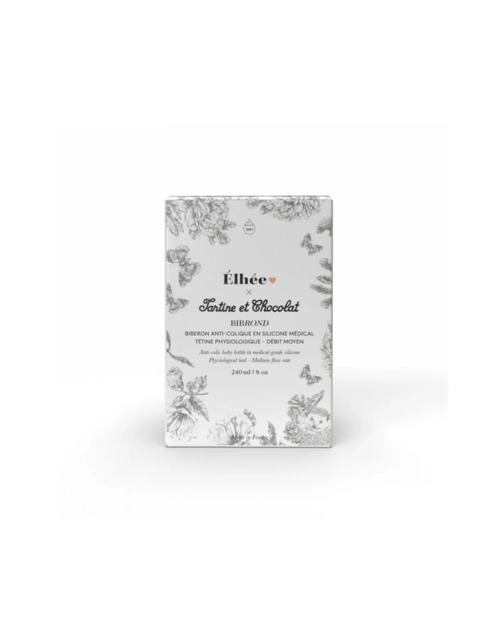 Elhee Biberon 240 ml - Tartine et Chocolat Gris