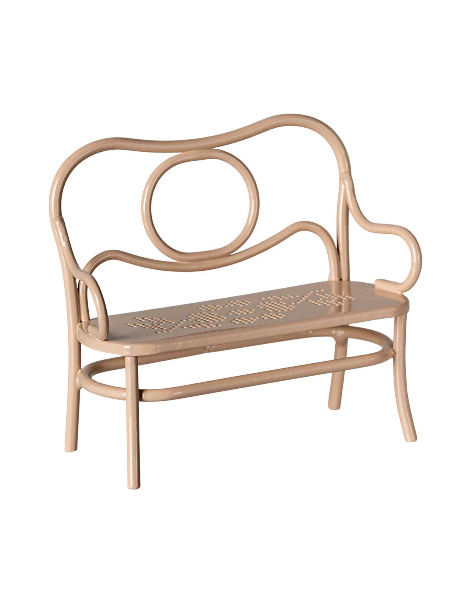 MAILEG Table et banc - rose pale