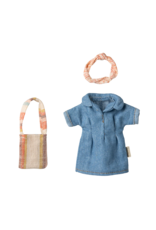 MAILEG Ensemble de vêtements pour maman souris - denim