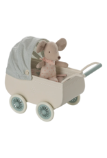 MAILEG Landau incluant un bébé souris - menthe