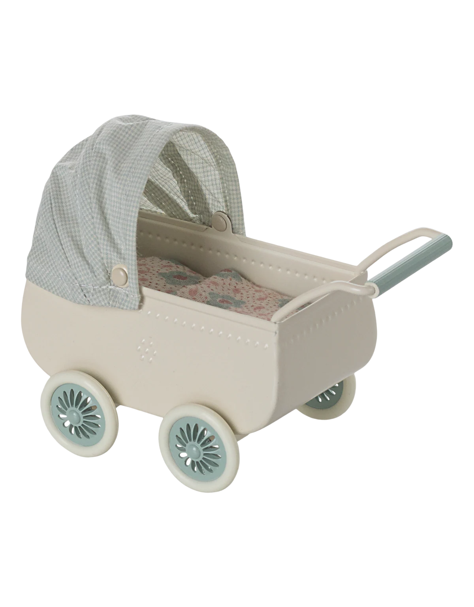 MAILEG Landau incluant un bébé souris - menthe