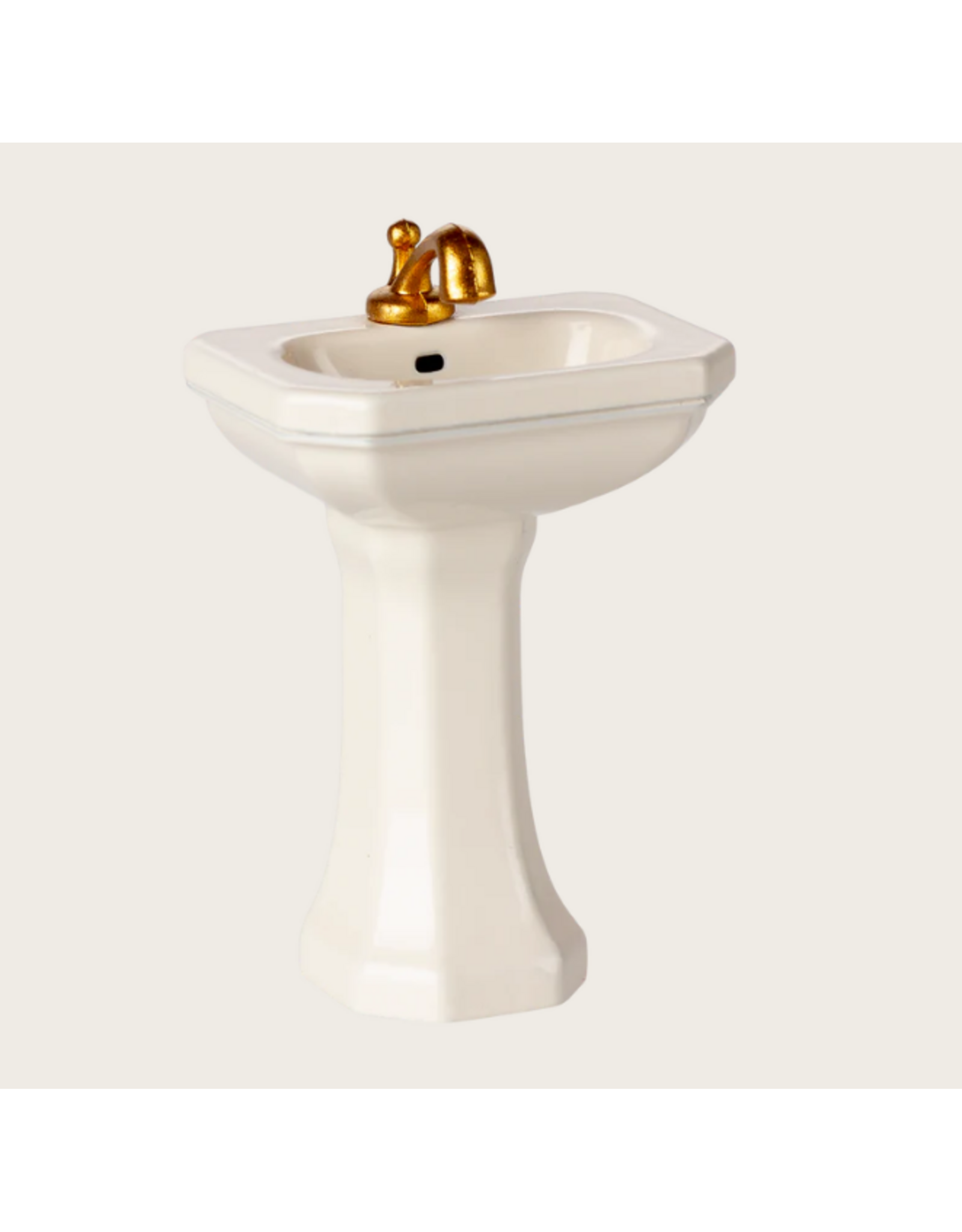 MAILEG Lavabo de salle de bain, Souris Blanc