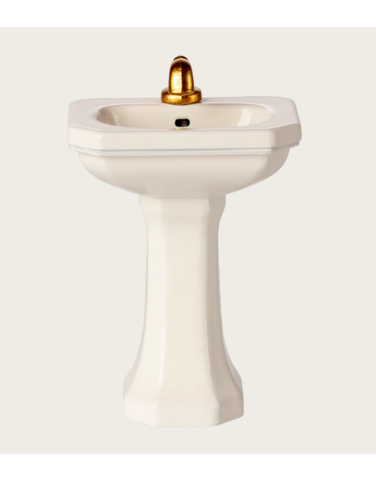 MAILEG Lavabo de salle de bain, Souris Blanc