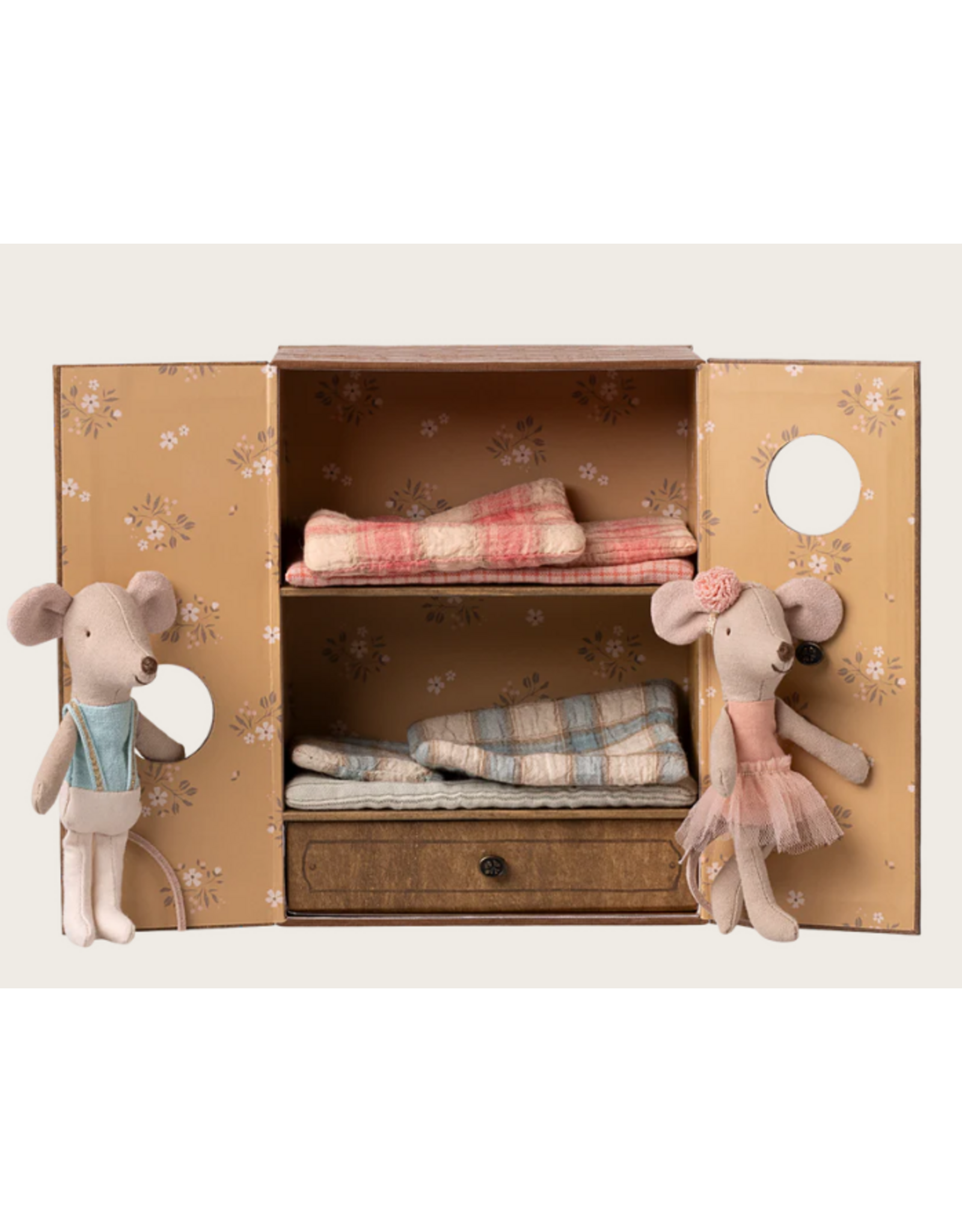 MAILEG Studio de danse avec petite sœur et petit frère Souris