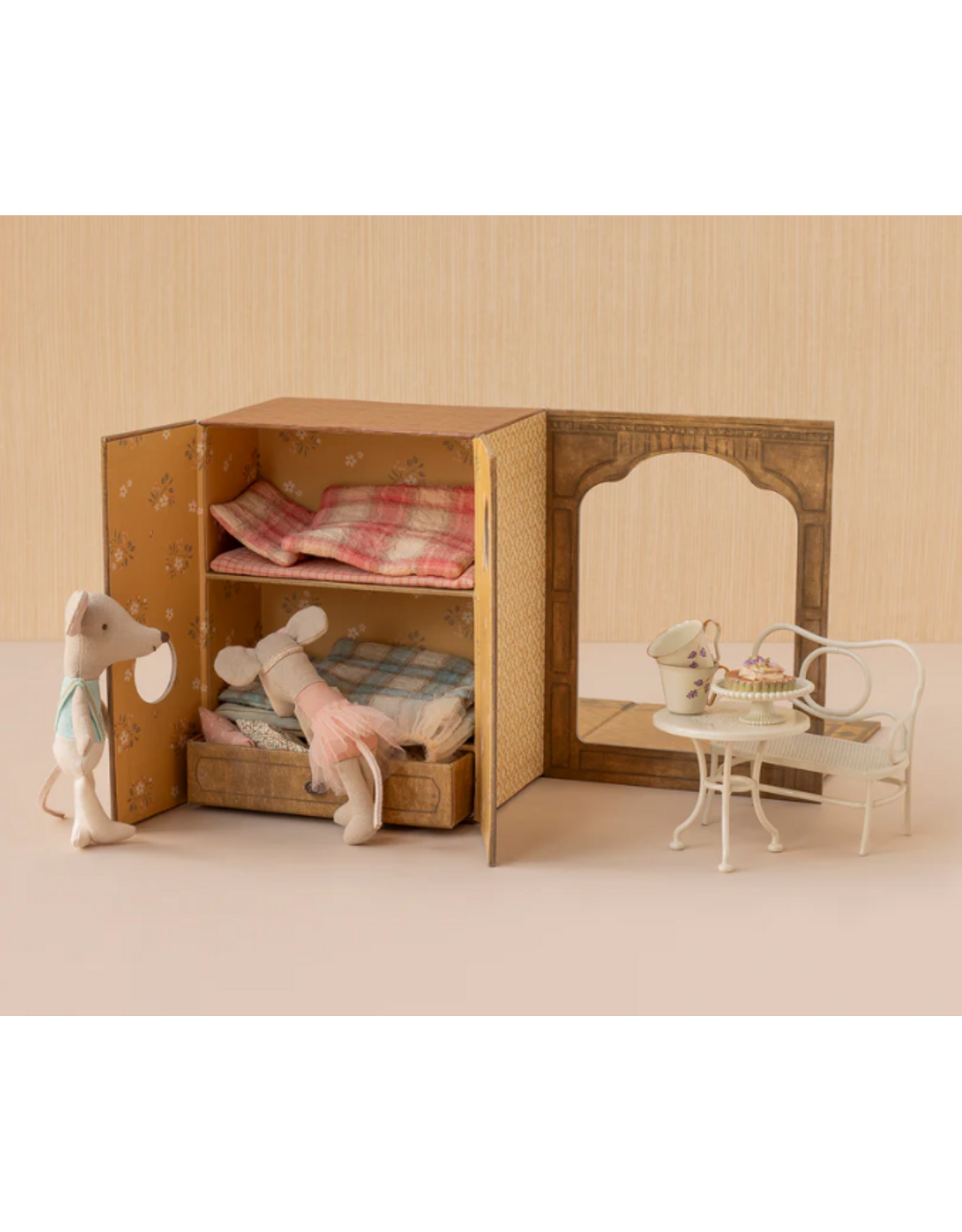 MAILEG Studio de danse avec petite sœur et petit frère Souris