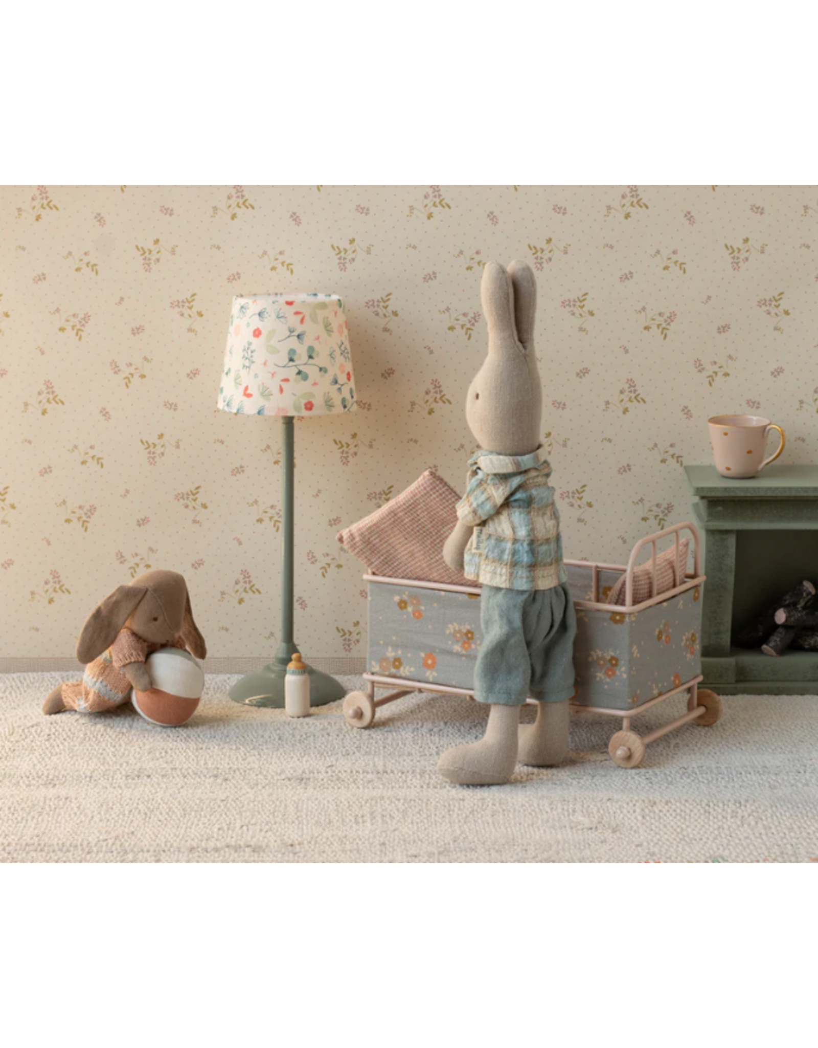 MAILEG Lit enfant, Micro - Rose Poudré