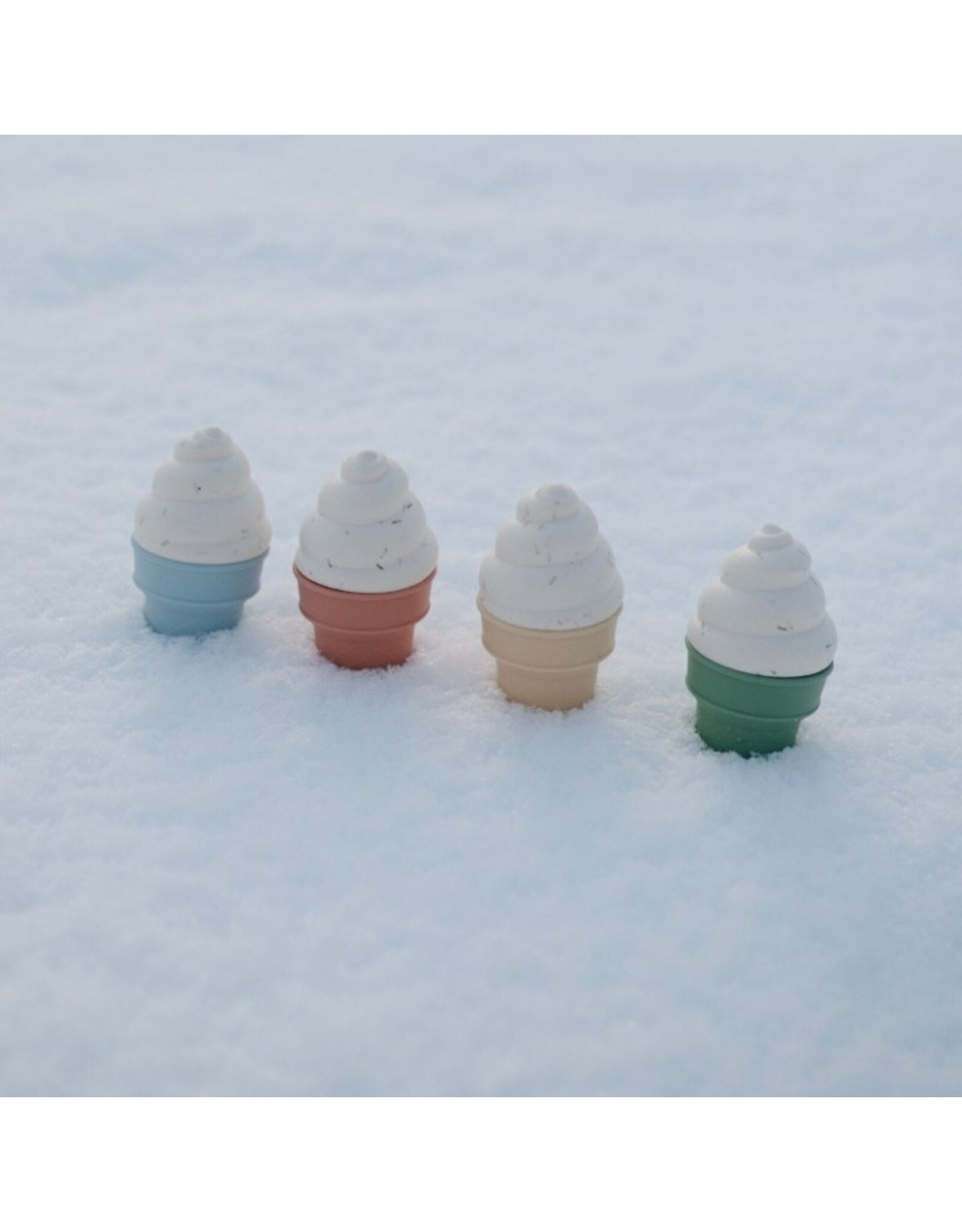 Mushie Lot de 4 jouets de bain Ice Cream