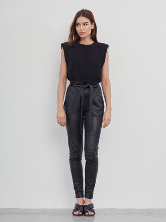 DNA Amsterdam DNA Amsterdam leren broek Ann black DNA Amsterdam DNA Amsterdam leren broek Ann black