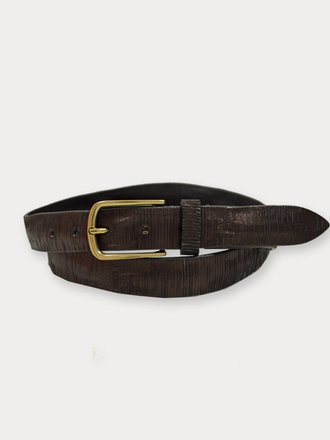 Post & Co Post & Co Leather Belt Blade bronzo Post & Co Post & Co Leather Belt Blade bronzo
