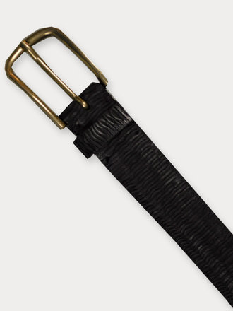 Post & Co Post & Co Leather Belt Lux nero Post & Co Post & Co Leather Belt Lux nero