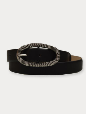 Post & Co Post & Co Leather Belt Maine Oil nero Post & Co Post & Co Leather Belt Maine Oil nero