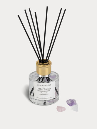 Scent With Love Scent With Love Crystal Diffusers golden triangle Scent With Love Scent With Love Crystal Diffusers golden triangle