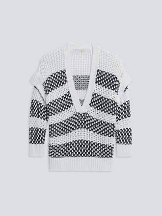 IRO IRO Sweater Lamina ecru/black IRO IRO Sweater Lamina ecru/black