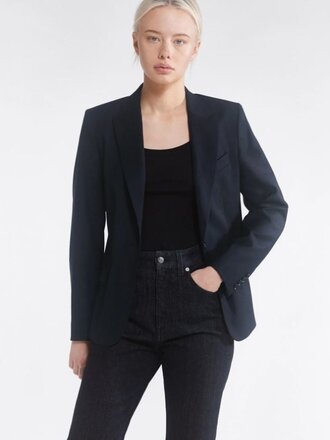 Filippa K Filippa K Sasha Cool Wool Blazer navy Filippa K Filippa K Sasha Cool Wool Blazer navy