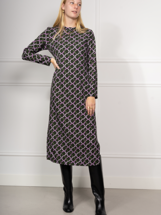 Robert Friedman Robert Friedman Dress Linda green print Robert Friedman Robert Friedman Dress Linda green print