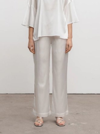 Ahlvar Gallery Ahlvar Gallery Faith Satin Trousers off-white Ahlvar Gallery Ahlvar Gallery Faith Satin Trousers off-white