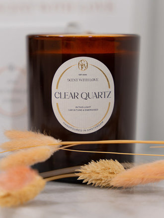 Scent With Love Scent With Love Crystal Candle Geurkaars Clear Quartz Scent With Love Scent With Love Crystal Candle Geurkaars Clear Quartz