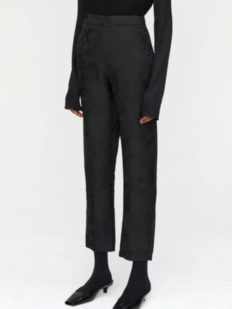RÓHE RÓHE Trouser Cleo black jacquard RÓHE RÓHE Trouser Cleo black jacquard