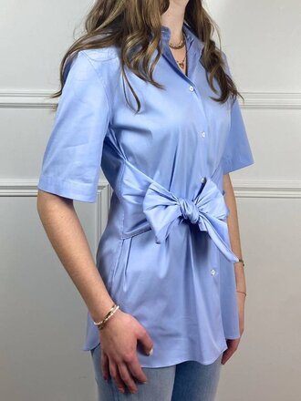 Aspesi Aspesi Cotton Bow Shirt sky blue Aspesi Aspesi Cotton Bow Shirt sky blue