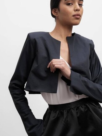 Ahlvar Gallery Ahlvar Gallery Vida Bolero Jacket blue grey Ahlvar Gallery Ahlvar Gallery Vida Bolero Jacket blue grey