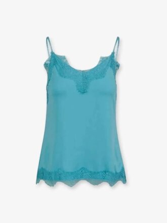 Coster Copenhagen Coster Copenhagen Lace Top aqua blue Coster Copenhagen Coster Copenhagen Lace Top aqua blue